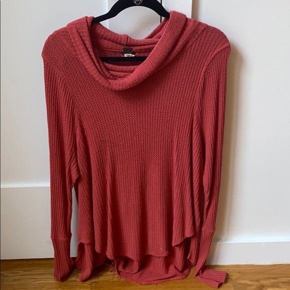 Free People Cozy Knit Cowl Neck Sweater - Picture 1 of 3